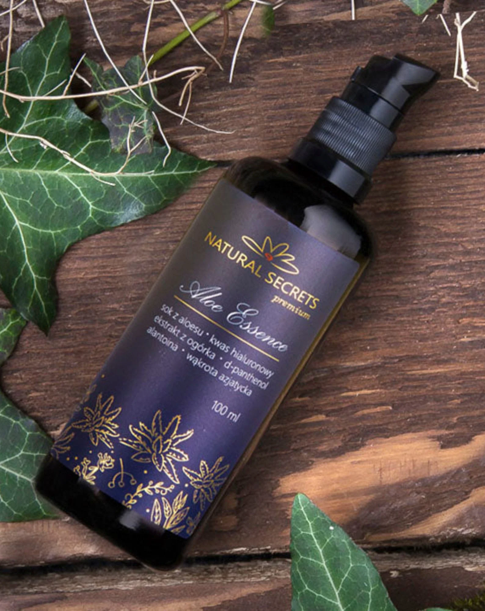 Wielofunkcyjna esencja aloesowa do twarzy ciała i włosów w formie żelu Natural Secrets - Image 2