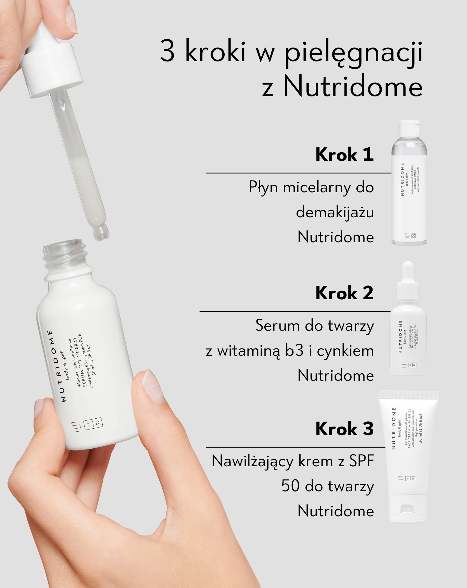 Witamina B3 10% i cynk 1% serum do twarzy na trądzik Nutridome - Image 4