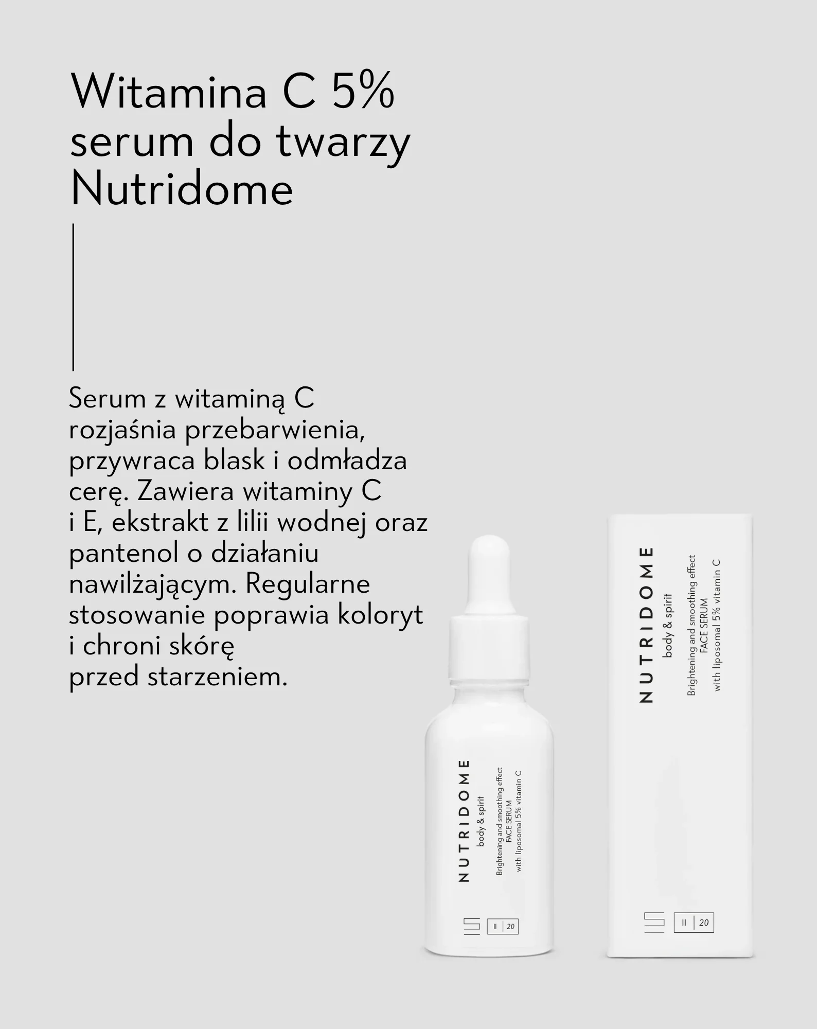 Witamina C 5% serum do twarzy na przebarwienia Nutridome - Image 4