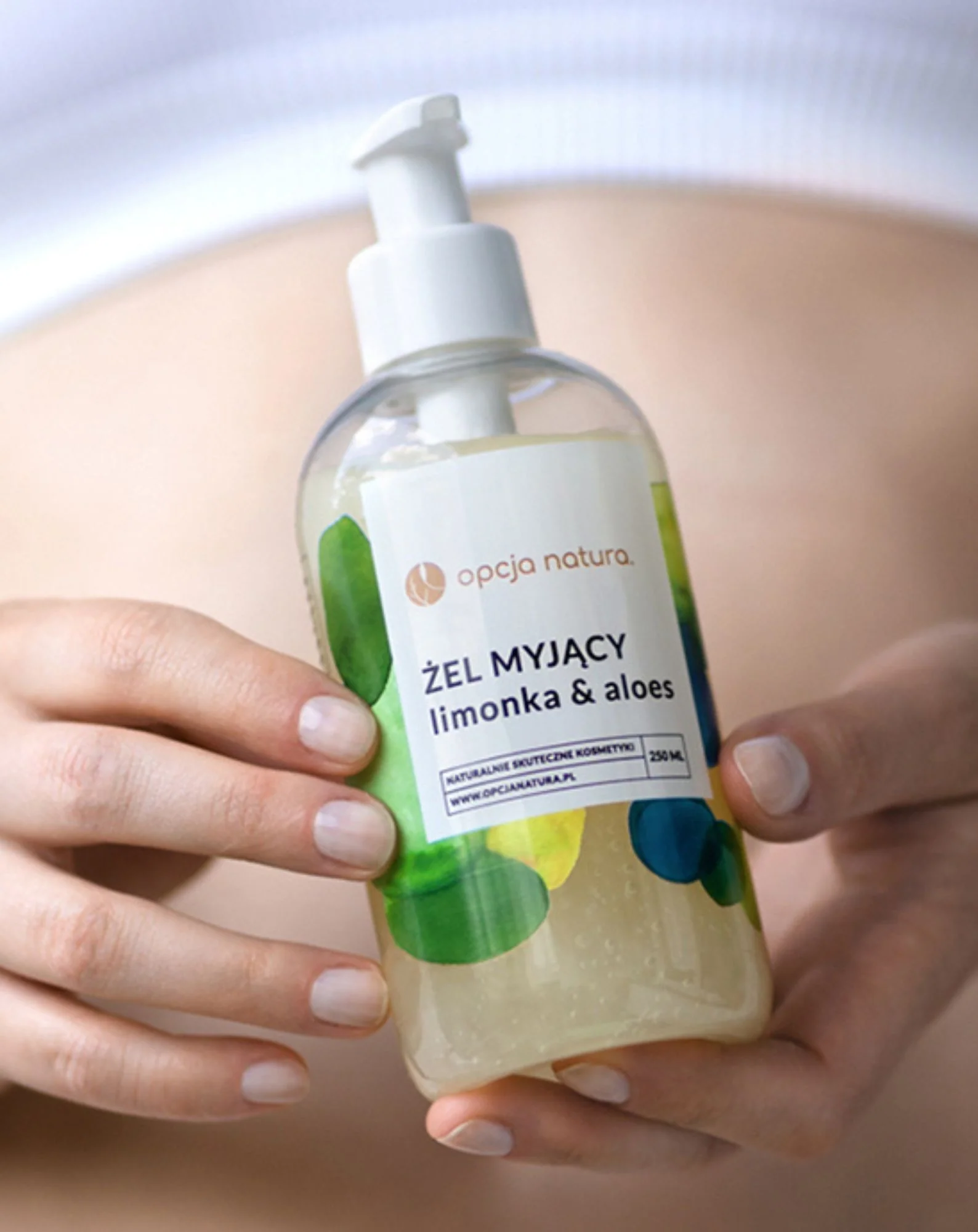 Żel do mycia ciała i twarzy Limonka & Aloes 100% naturalny Opcja Natura - Image 2