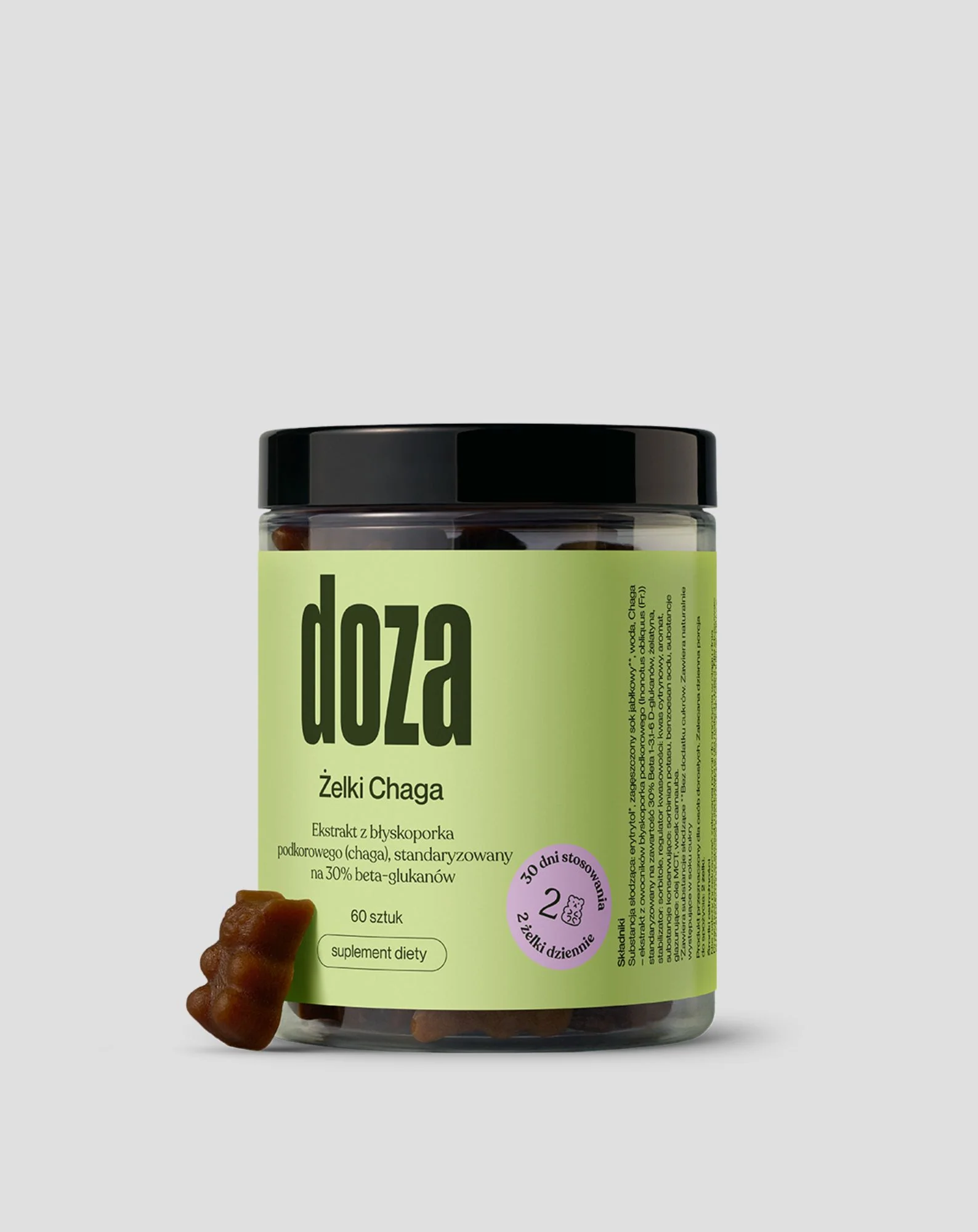 Żelki z ekstraktem z grzyba Chaga 60 szt. Doza - Image 3