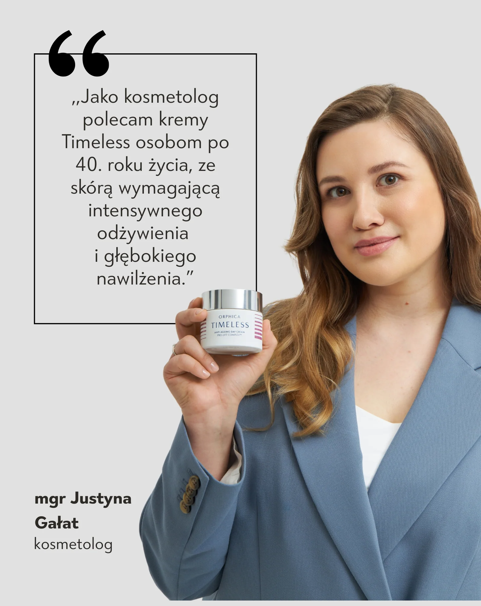 Krem do twarzy przeciwzmarszczkowy na dzień z filtrem spf 20 do cery 40+ Timeless Orphica - Image 3