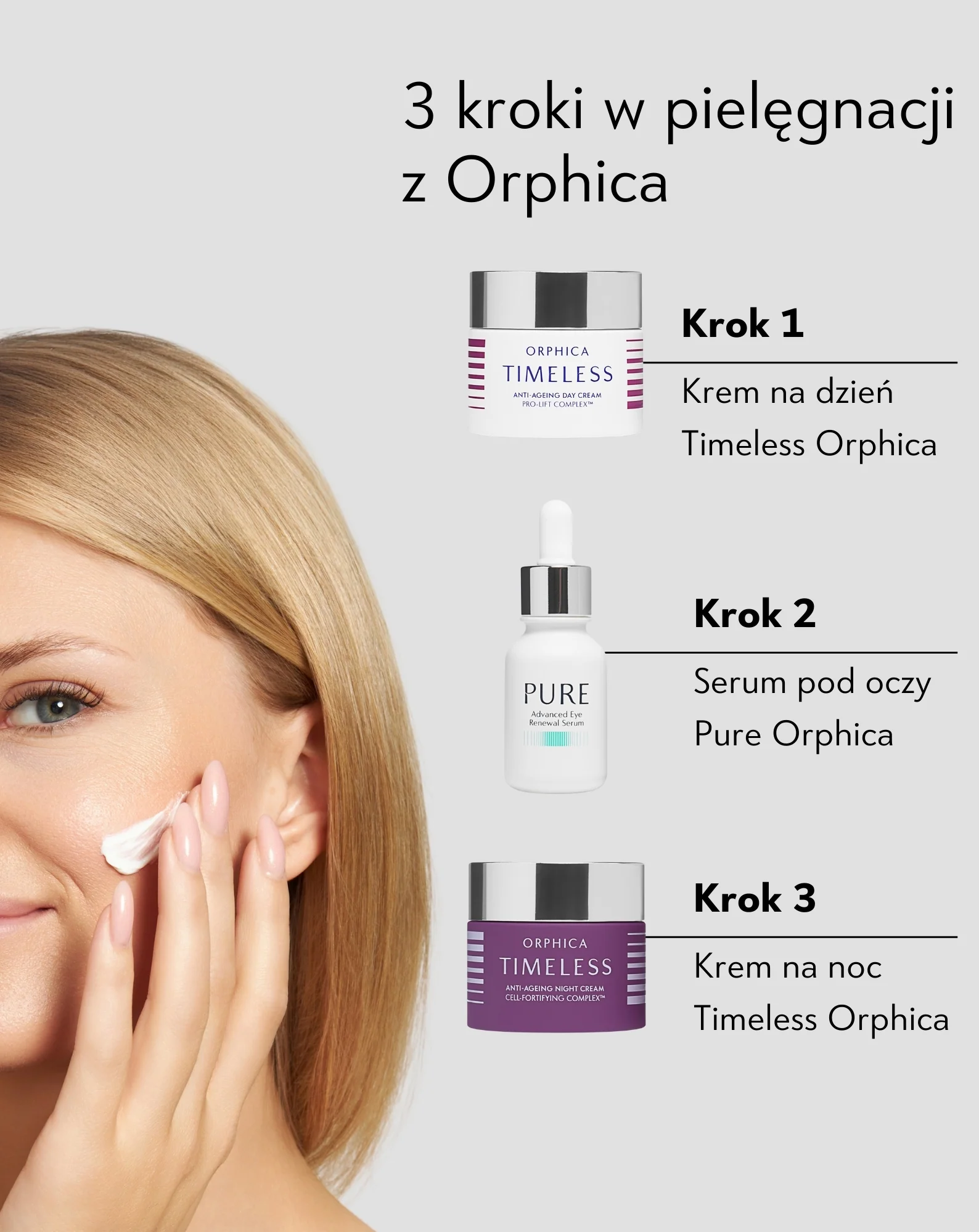 Zestaw kosmetyków dla cery dojrzałej: krem z filtrem SPF 20 na dzień i krem na noc Orphica - Image 5